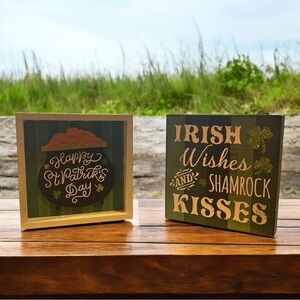 ST. PATTY’S DAY/ LUCK OF THE IRISH DECORATIONS! SET OF 2 NEW PIECES!